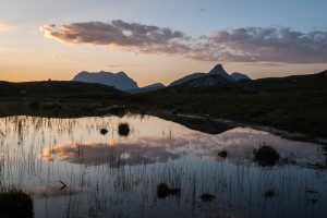 Cul Mor and Stac Pollaidh at sunrise