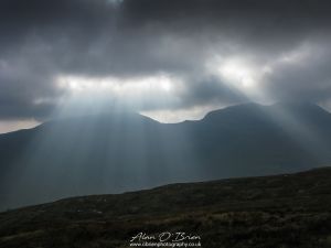 Sun Beams Beinn a' Chuirn