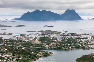 Svolvær from Kongstinden