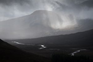 Showers over Meall a'Bhuiridh
